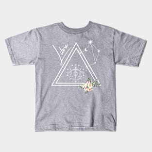 Libra Zodiac Signs Astrology Horoscope Kids T-Shirt